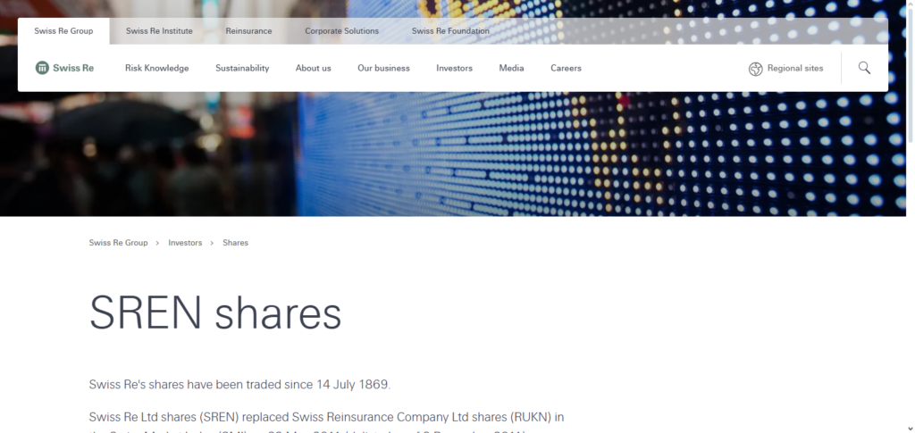 Swiss Re (SREN)