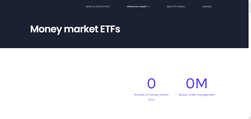 UCITS Money Market Funds