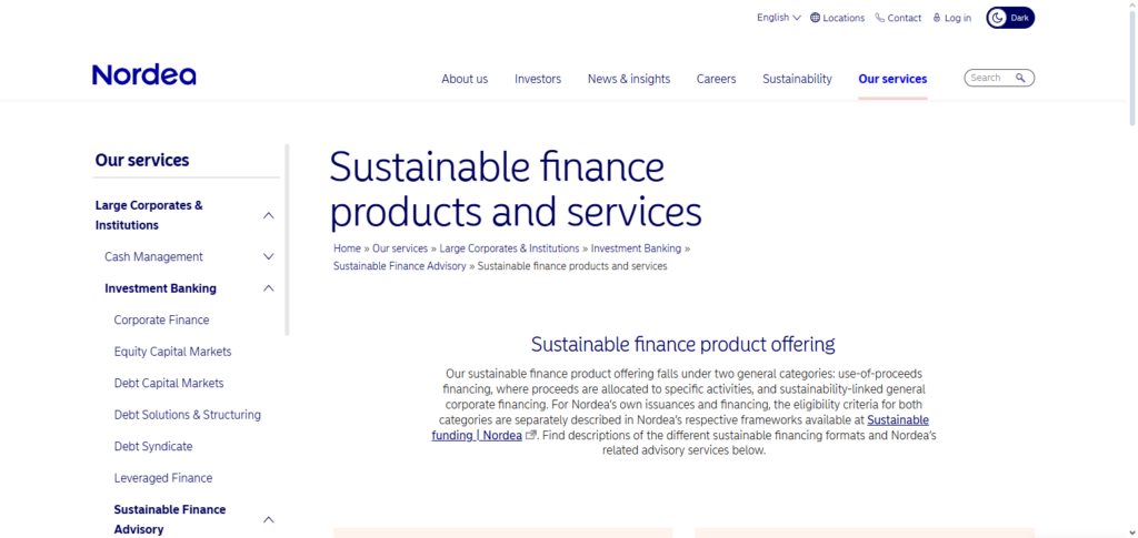 Nordea Sustainable Finance