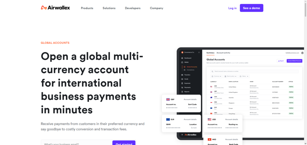 Airwallex Global Account