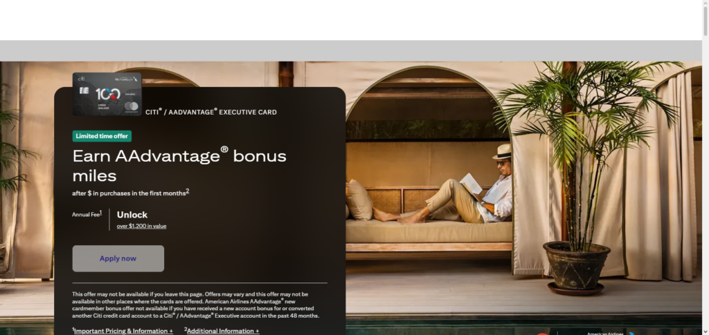 CitiBusiness AAdvantage Executive Card