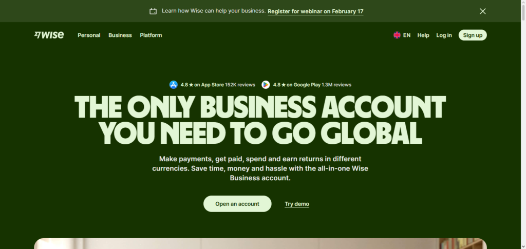 Wise Business (formerly TransferWise)