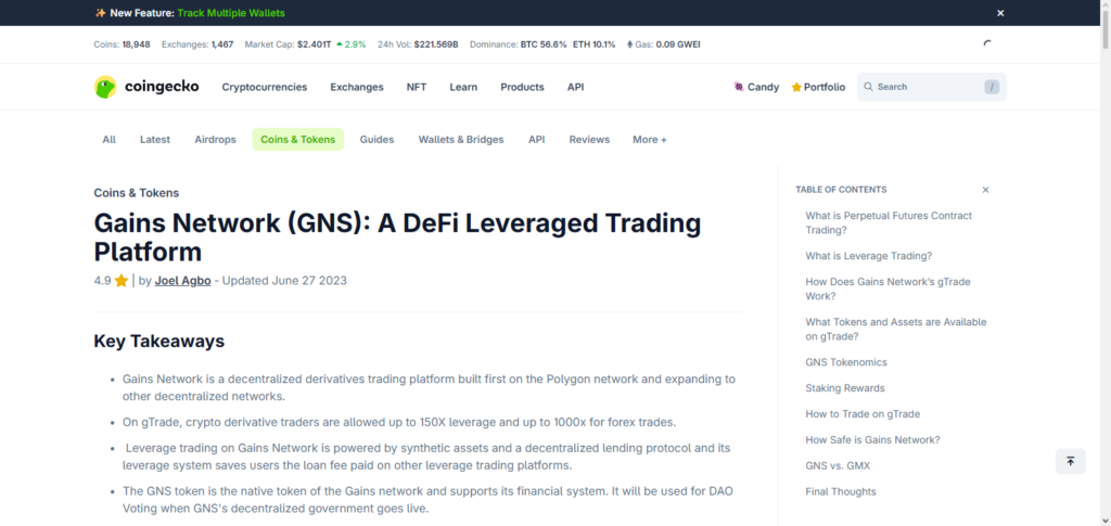 Gains Network Prop Collective