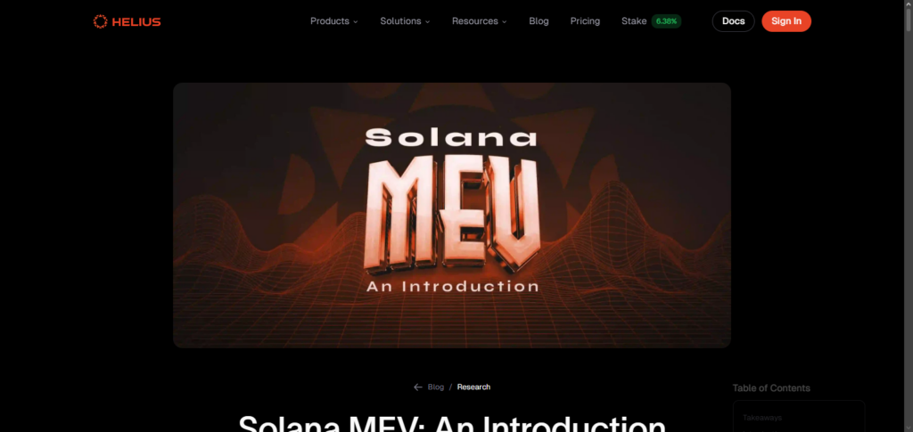 Helius MEV Prop Collective