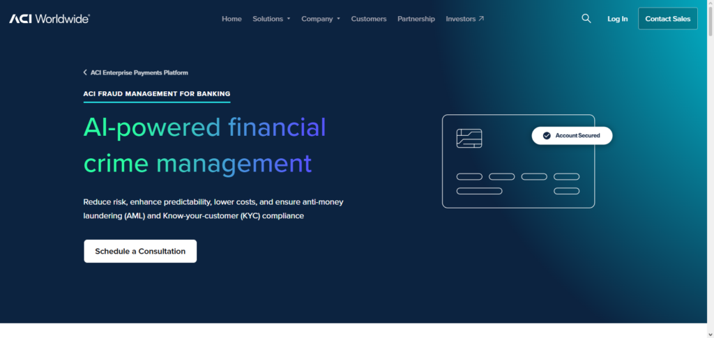 ACI Worldwide Fraud Management