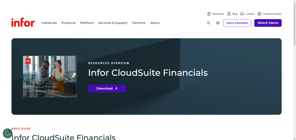 Infor CloudSuite Financials