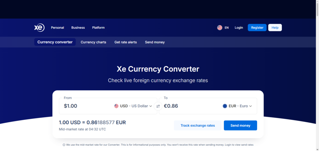 XE Currency Converter