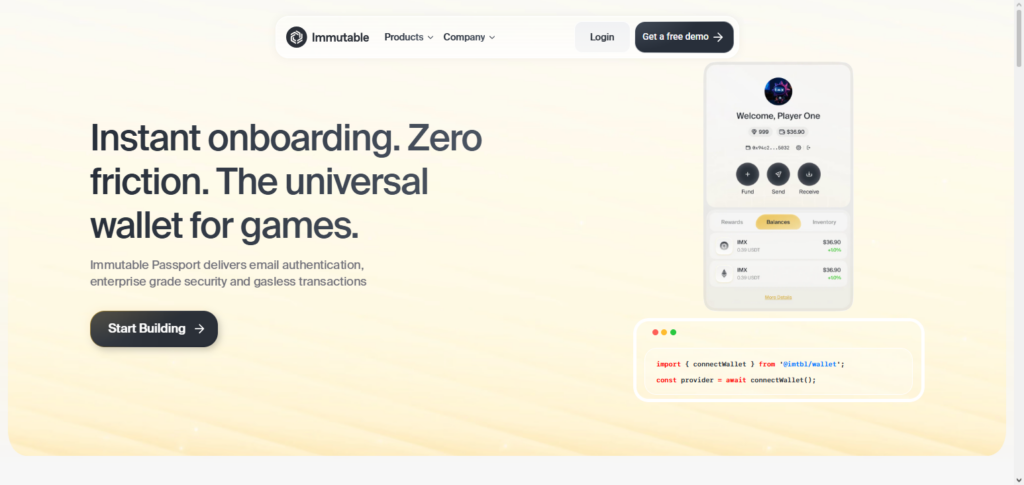 Immutable Passport Wallet