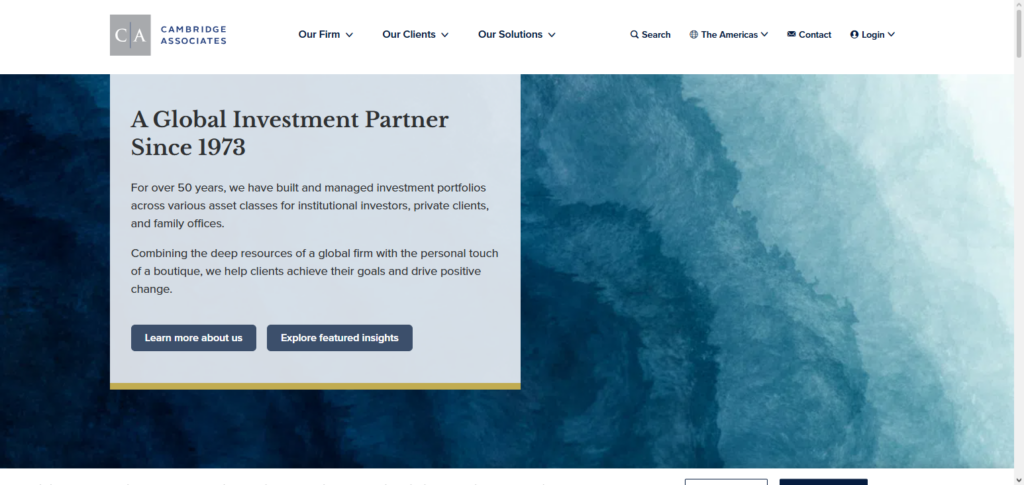 Cambridge Associates Portfolio Tools