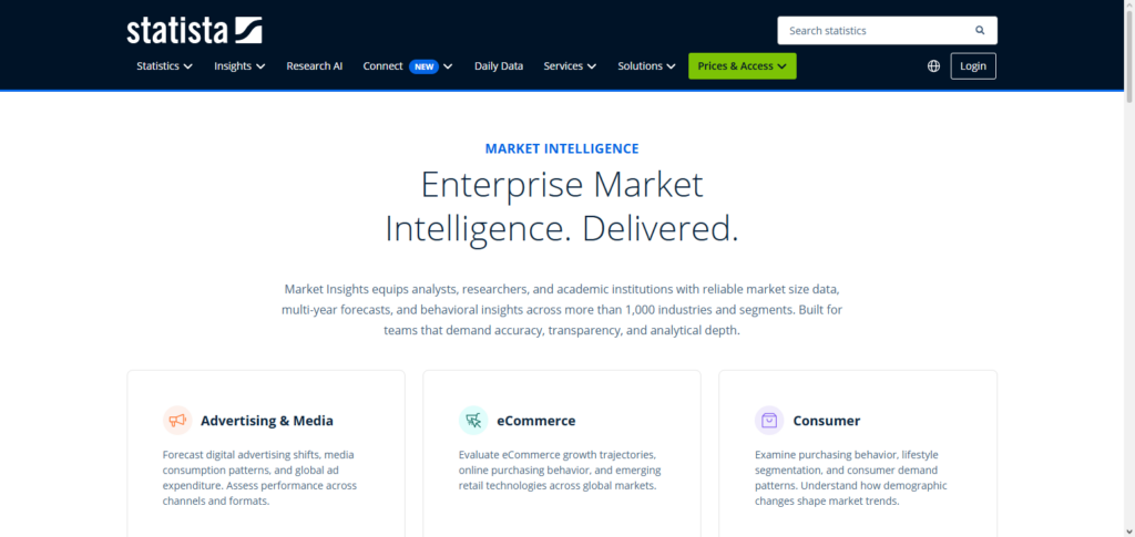 Statista Market Insights