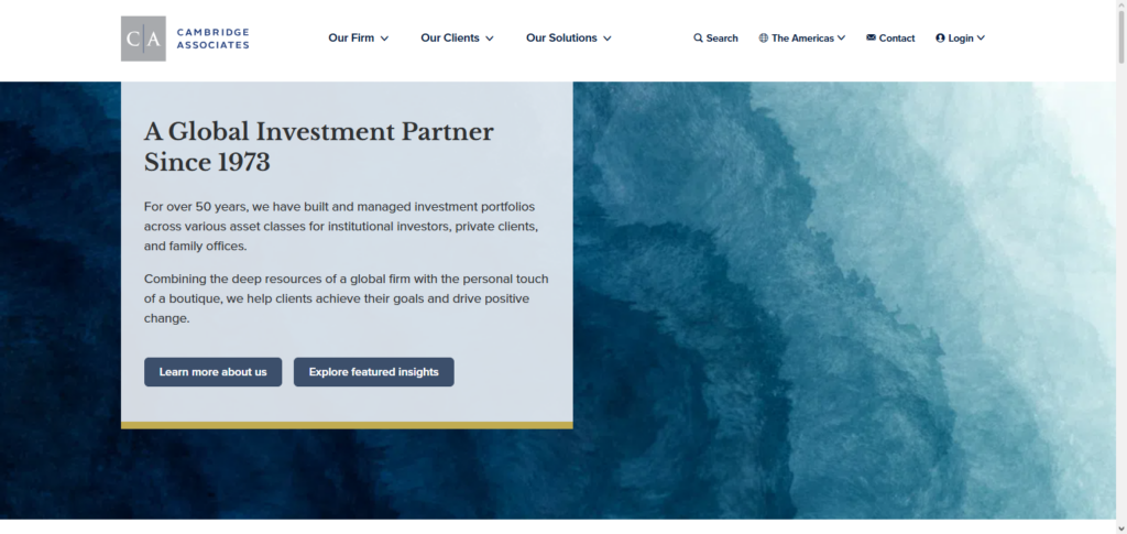 Cambridge Associates Portfolio Tools