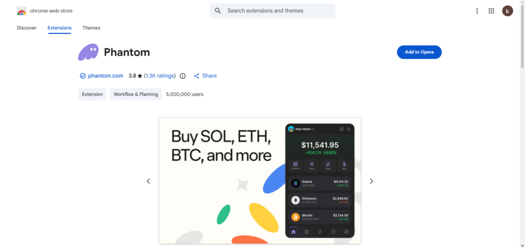 Phantom Extension (Web3 Security Mode)