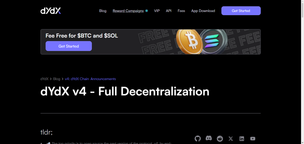 dYdX v4 (Decentralized)