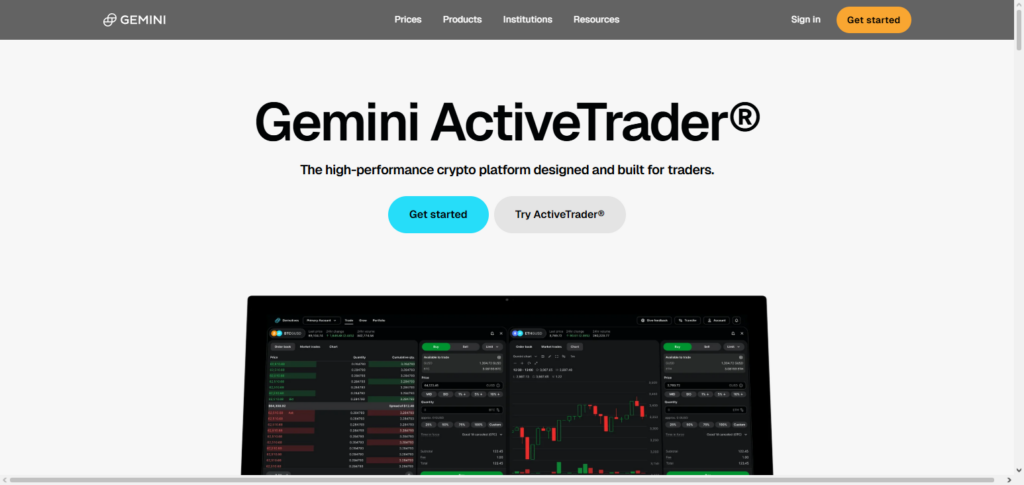 Gemini ActiveTrader