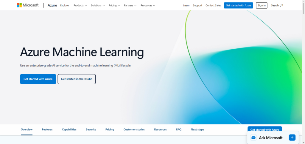 Microsoft Azure Machine Learning
