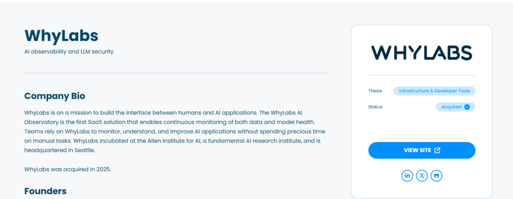 WhyLabs AI Observatory