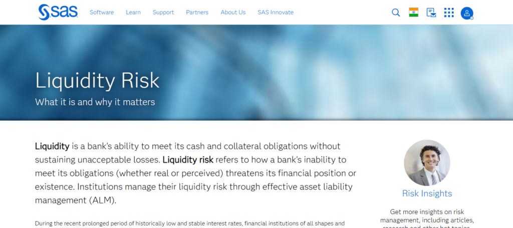 SAS Liquidity Risk Management