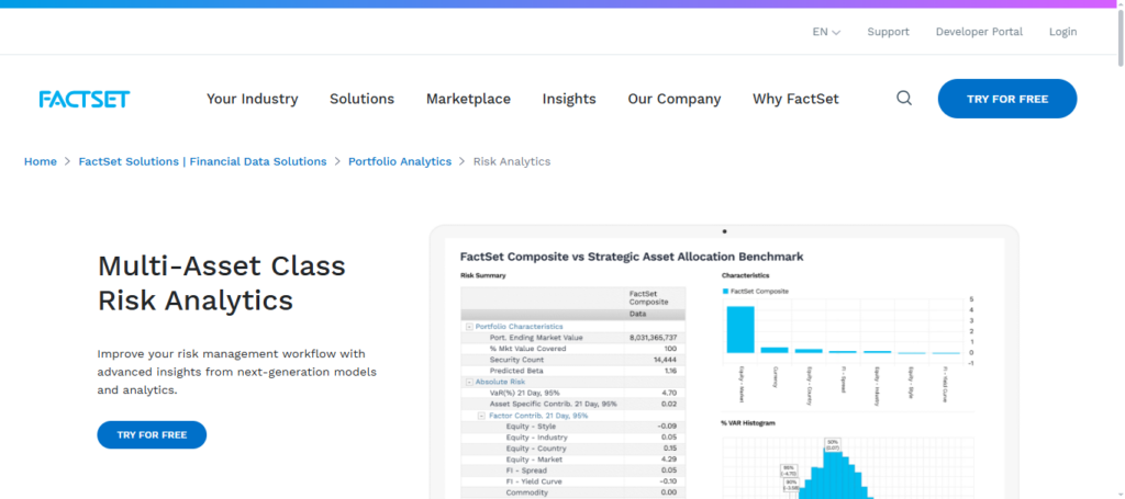 FactSet Risk Analytics