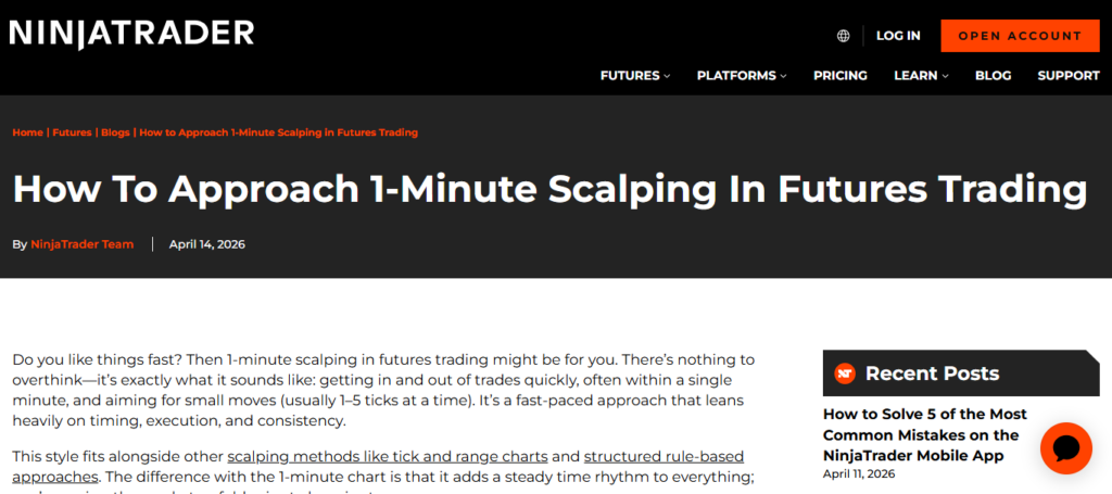 NinjaTrader Scalping Add-ons