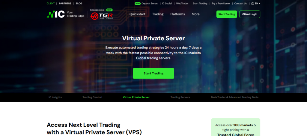 IC Markets VPS Setup