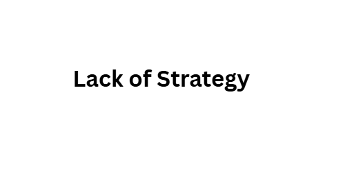  Lack of Strategy