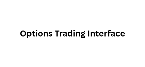 Options Trading Interface