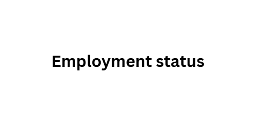  Employment status