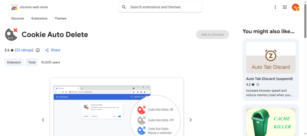 Cookie AutoDelete