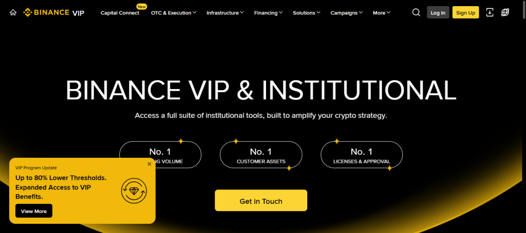 Binance Institutional Network