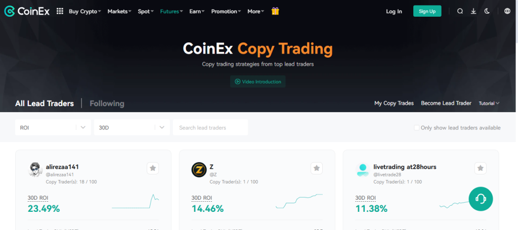 CoinEx Copy Trading Hub