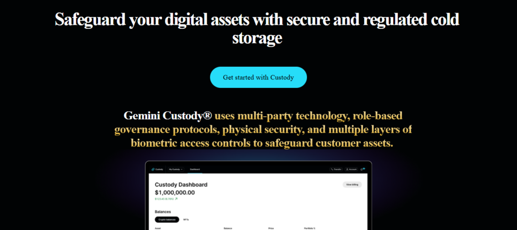 Gemini Custody