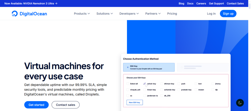  DigitalOcean Droplets VPS