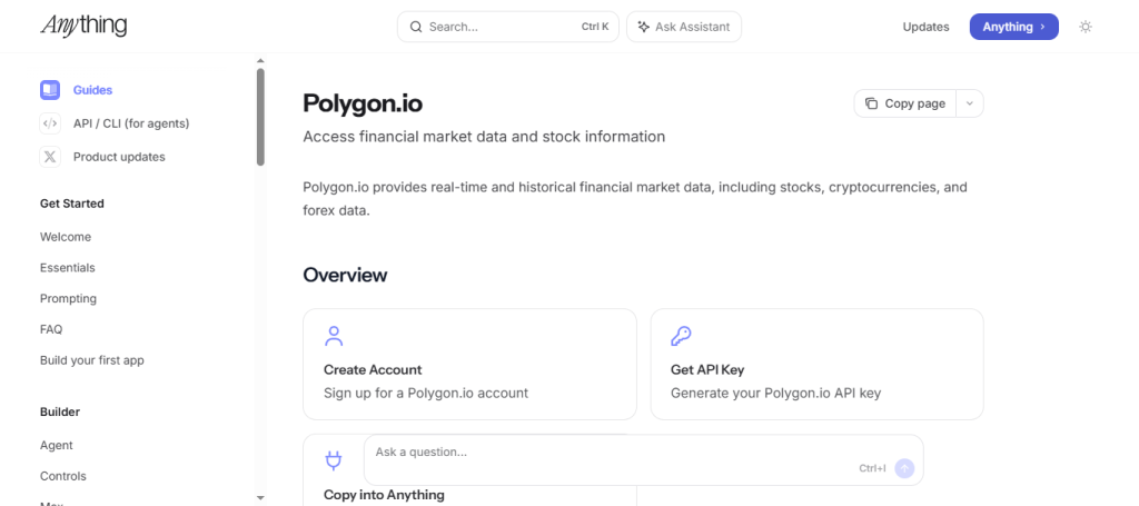 6. Polygon.io API
