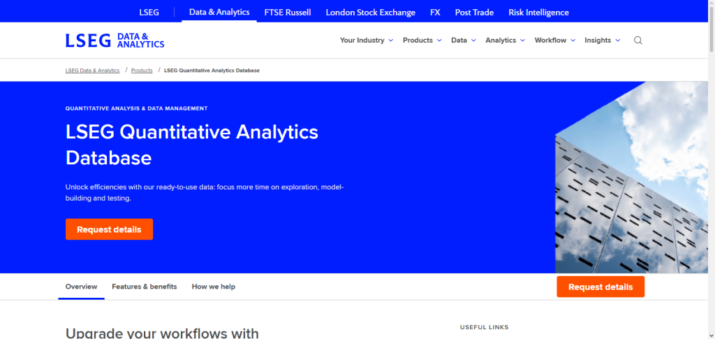 Refinitiv Quantitative Analytics