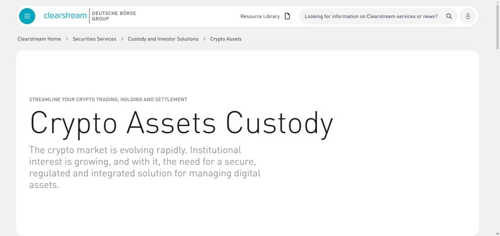 Clearstream Digital Custody