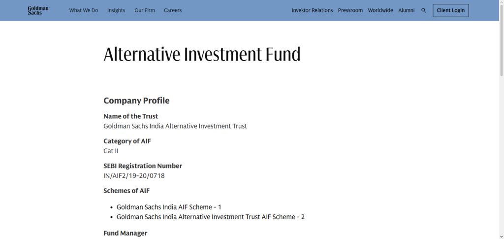 Goldman Sachs Global Equity & Crypto Yield AIF