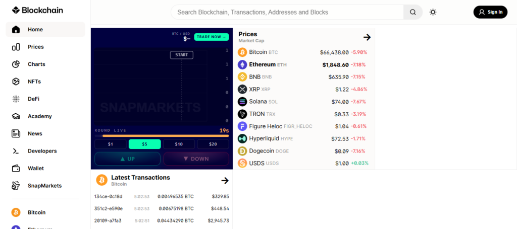 Blockchain.com Explorer