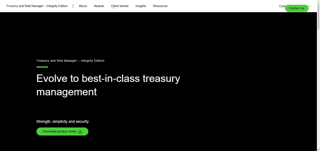  FIS Treasury Workstation