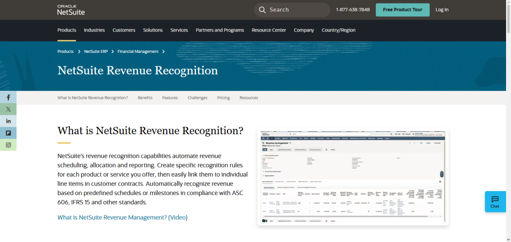 Oracle NetSuite Revenue Management
