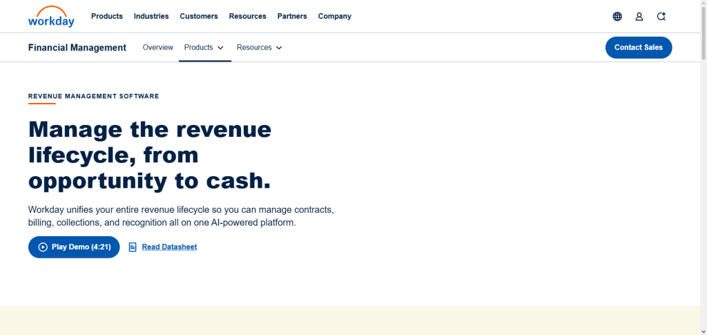 Workday Revenue Management