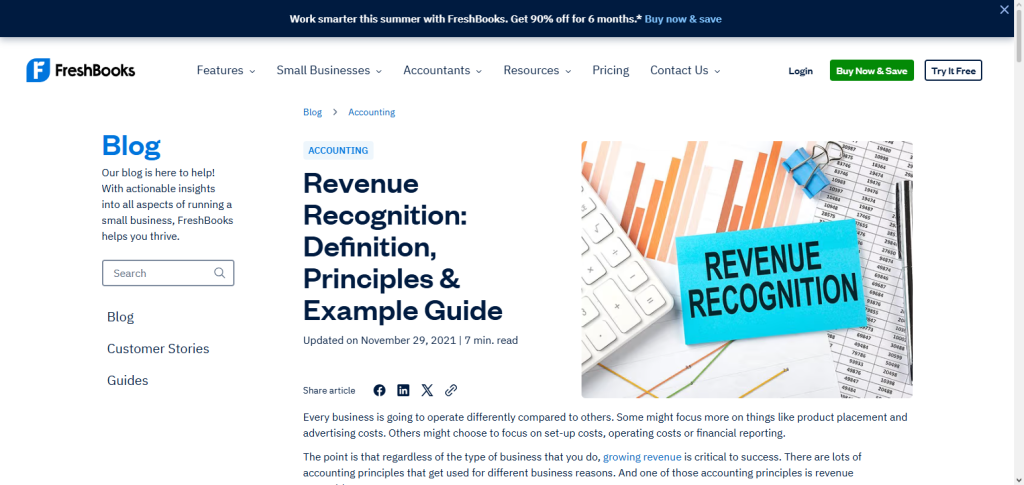  FreshBooks Revenue Recognition