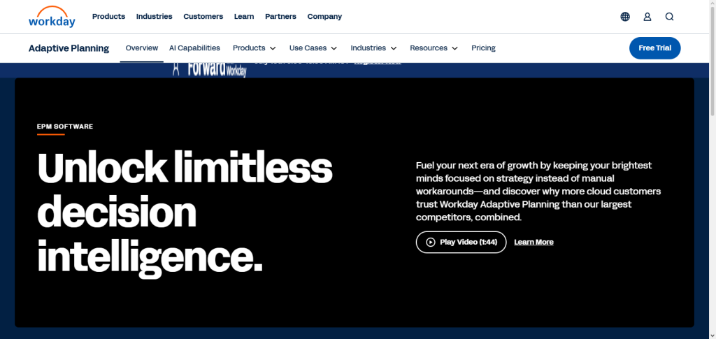 Workday Adaptive Planning