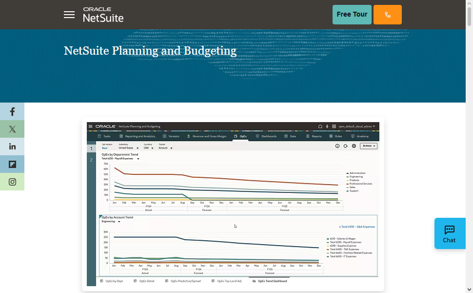 Oracle NetSuite Planning & Budgeting