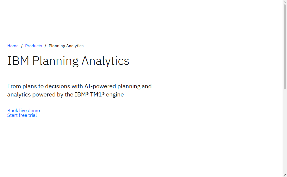 IBM Planning Analytics (TM1)