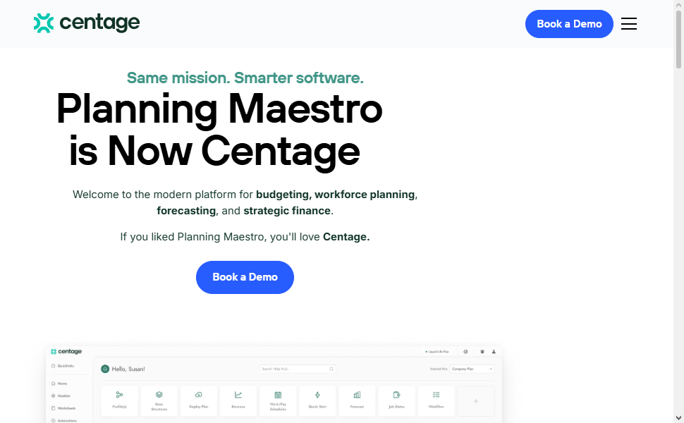 Centage Planning Maestro