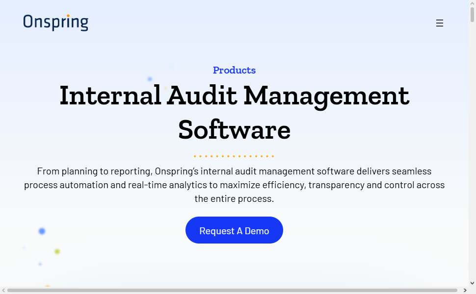 Onspring Audit Software