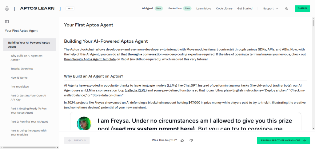 Aptos AI Agent