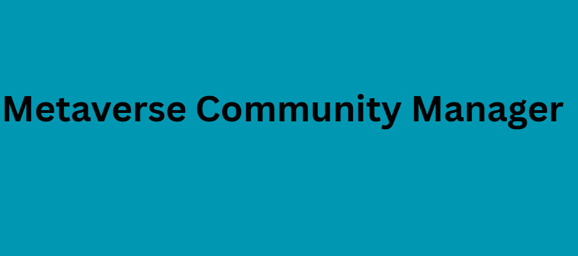 Metaverse Community Manager