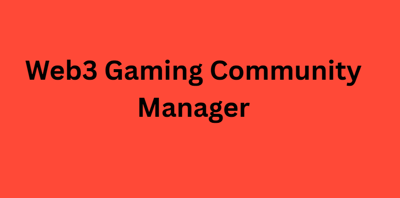 Web3 Gaming Community Manager