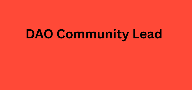 DAO Community Lead